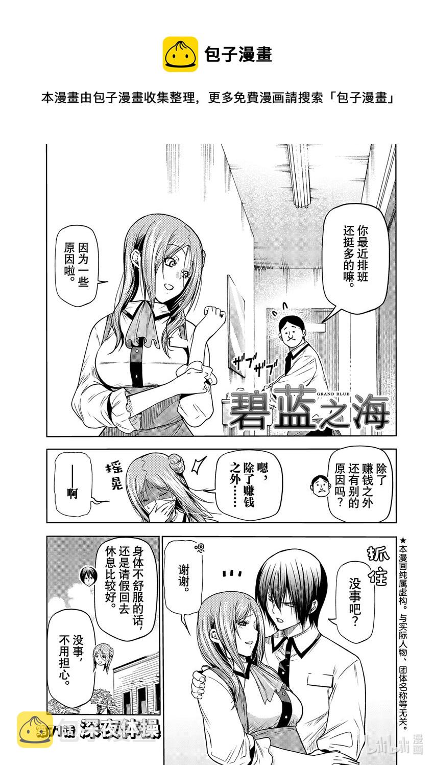 碧蓝之海乌龙茶漫画,71 深夜体操1图