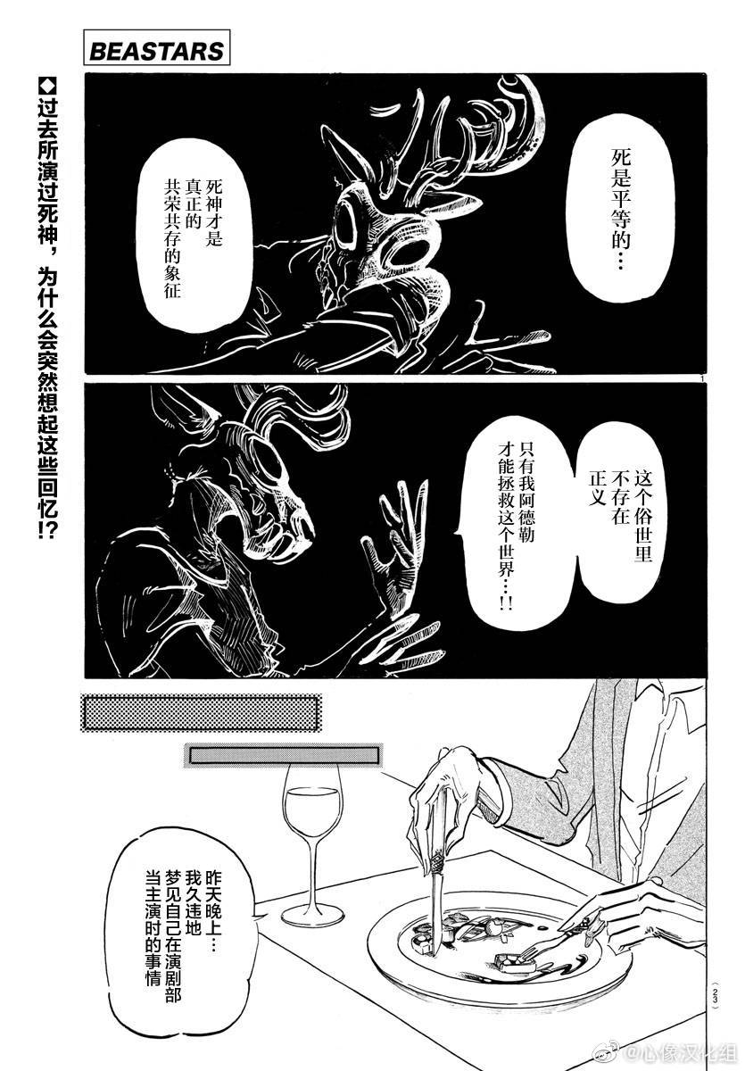 BEASTARS动画风格漫画,第157话 不用暗转也能出场的阿德勒2图